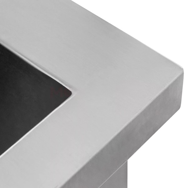 Stainless steel washing basin 90x70 cm