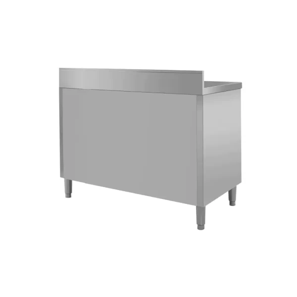Stainless steel cabinet with sink