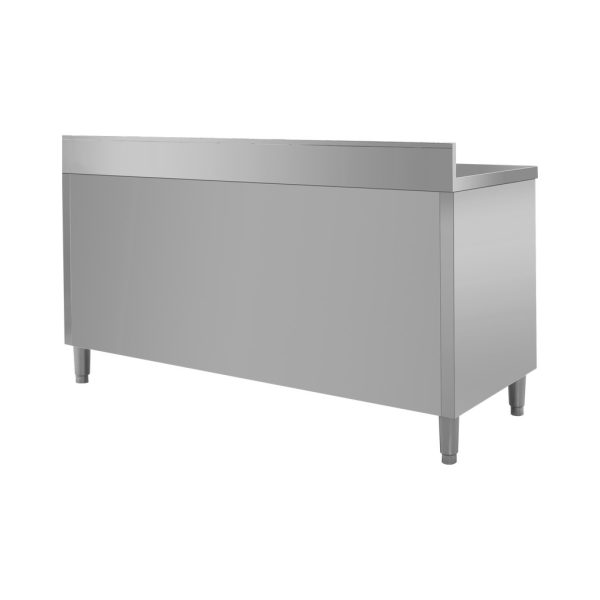 Stainless steel cabinet with sink