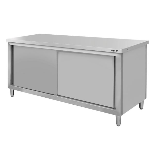 Stainless steel cabinet 180x70 cm