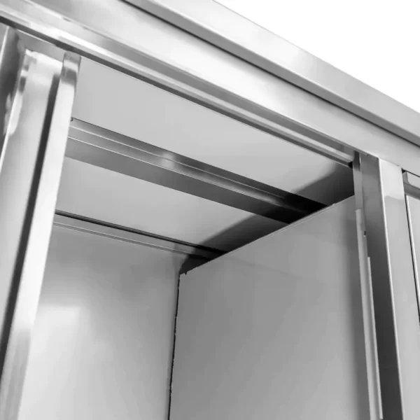 Stainless steel cabinet with drawers 140x70 cm