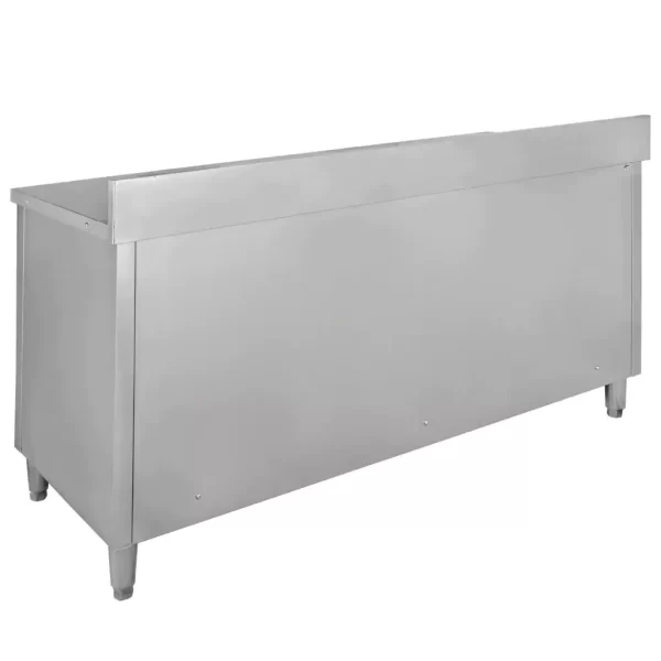 Stainless steel cabinet with drawers 140x70 cm