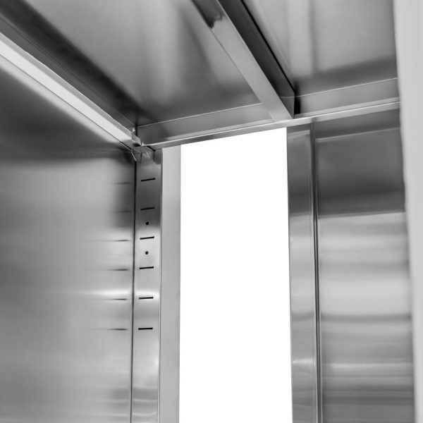 Stainless steel pass-through cabinet 100x50x180 cm