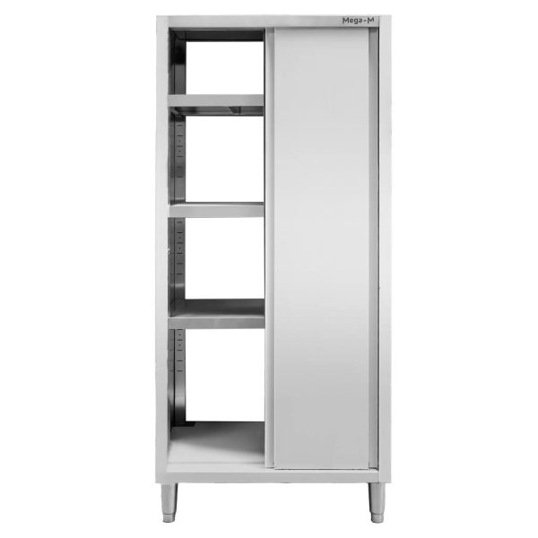 Stainless steel pass-through cabinet 100x60x200 cm