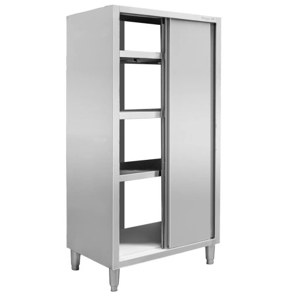 Stainless steel pass-through cabinet 80x60x180 cm