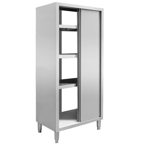 Stainless steel pass-through cabinet 80x60x200 cm