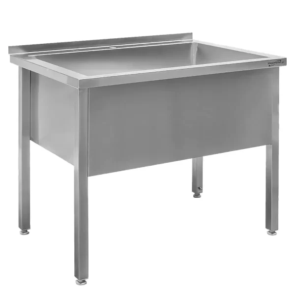 Stainless steel washing tub 120x60 cm