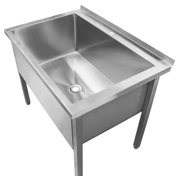 Stainless steel washing tub 120x60 cm