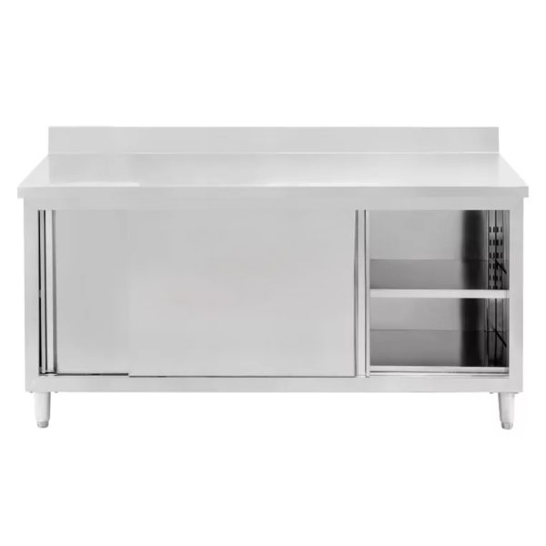Stainless steel cabinet 140x70 cm