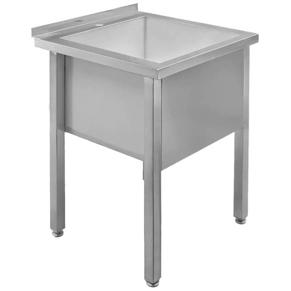 Stainless steel wash basin 60x60 cm