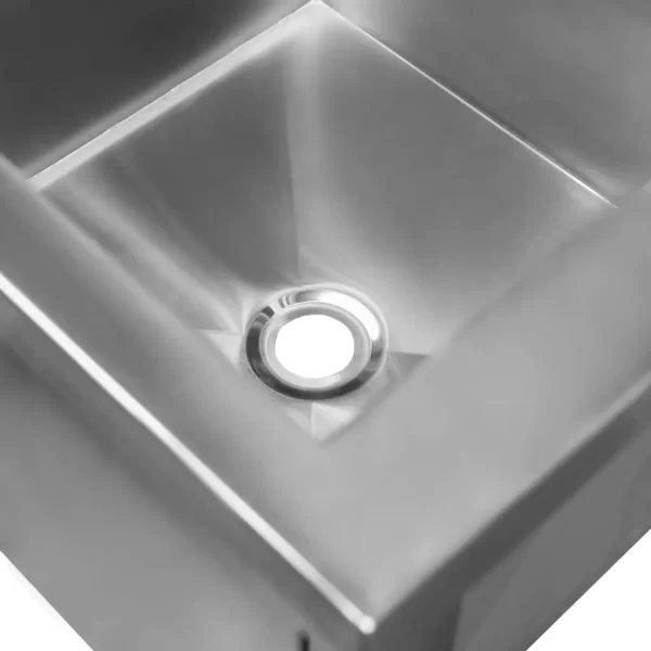 Stainless steel wash basin 60x60 cm
