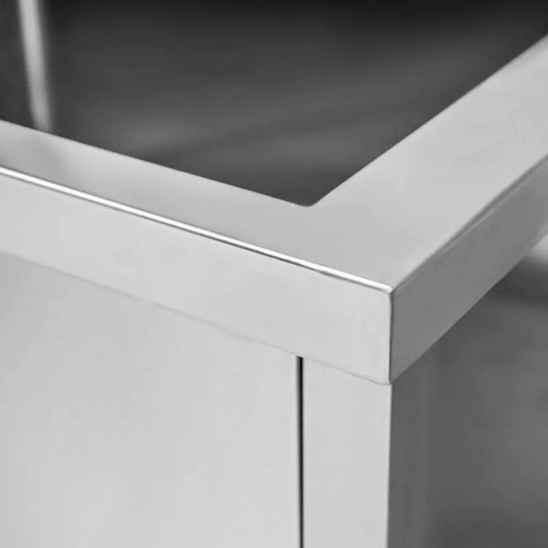 Stainless steel washing basin 70x70 cm