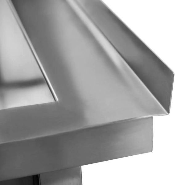 Stainless steel washing basin 70x70 cm