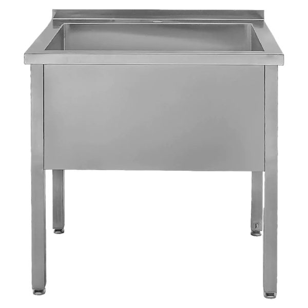 Stainless steel washing basin 80x70 cm