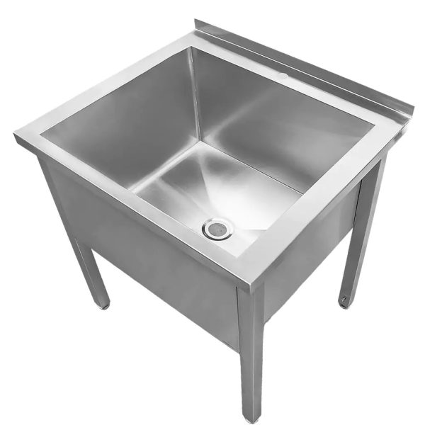 Stainless steel washing basin 80x70 cm