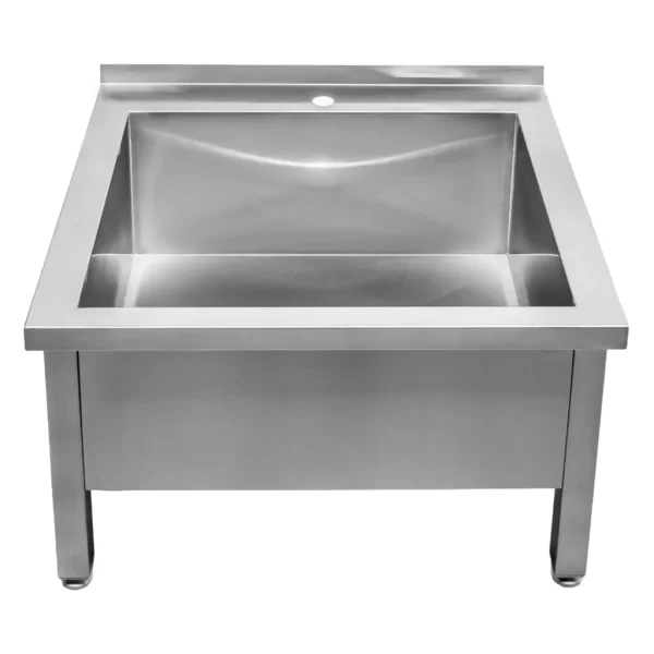 Stainless steel washing basin 70x60 cm