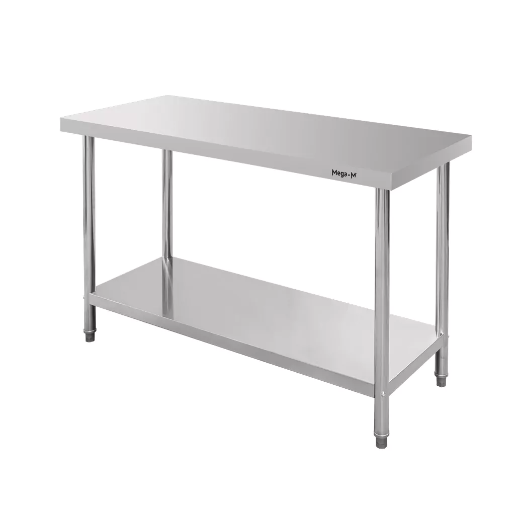Surenkamas darbo stalas su lentyna 120 cm