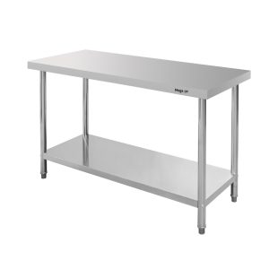 Surenkamas pramoninis stalas su lentyna 140 cm