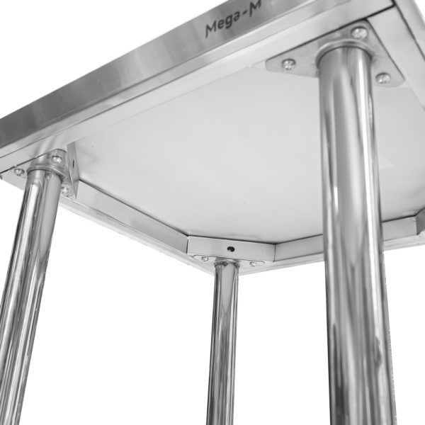 Surenkamas pramoninis stalas su lentyna 60 cm