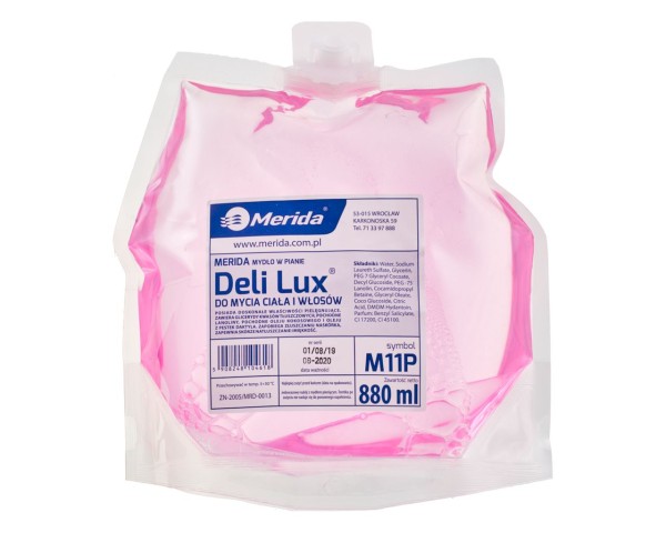 Muilo putos, vienkartinis maišelis, 880 ml, MERIDA DELI LUX