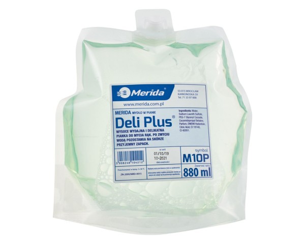 Muilo putos, vienkartinis maišelis, 880 ml, MERIDA DELI PLUS