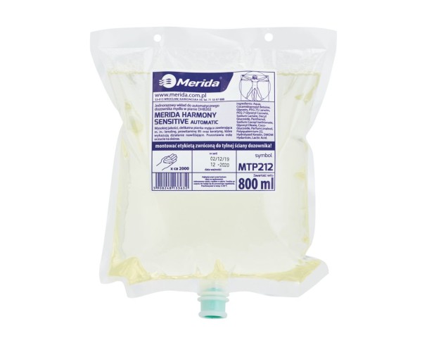 Muilo putos, 800 ml, MERIDA HARMONY SENSITIVE AUTOMATIC