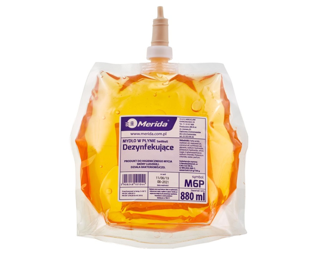 Dezinfekcinis skystas muilas, 880 ml, greipfrutas, Merida