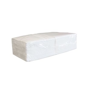 Napkins, 33x33 cm, 1-ply, white, box of 8 packs x 500 pcs, Merida