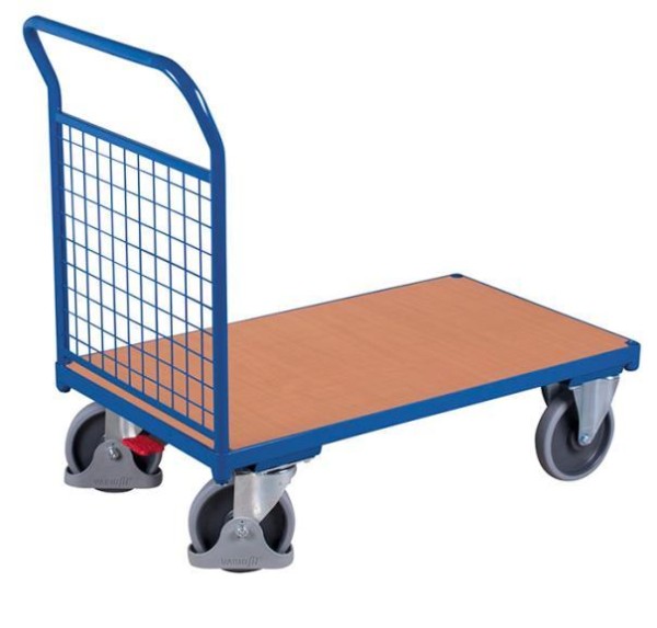 Platform trolley with wood imitation platform