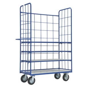 Platforminis vežimėlis, 3 lentynos, 1250x6300x2000 mm, 400 kg, PROMAG