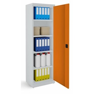 Metāla biroja skapis sb600 7035/2003, 600x435x1950 mm, classic line, promag