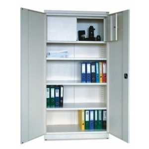 Biroja skapis SBS 1200 ar seifu, 1200x435x1950 mm, Classic line, PROMAG