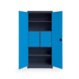 Tool cabinet SN880/S1, 880x535x1950 mm, 7024/5015, Classic line, PROMAG
