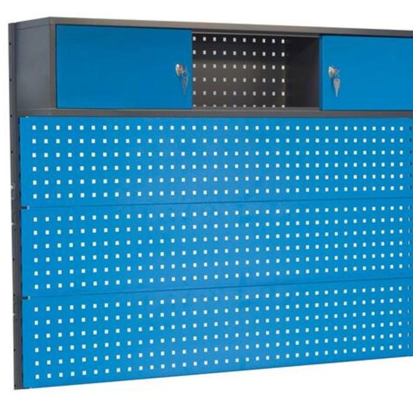 Perforuota sienelė dirbtuvių stalams PL02/3T/1S, 1500x1020 mm, Professional line, PROMAG