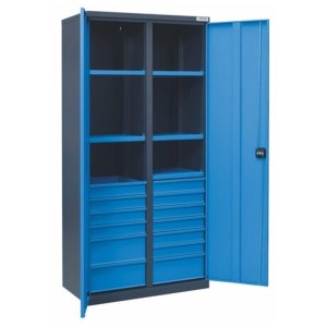 Tool cabinet SN900 ZP 01, 900x535x1950 mm, 7024/5015, PROMAG