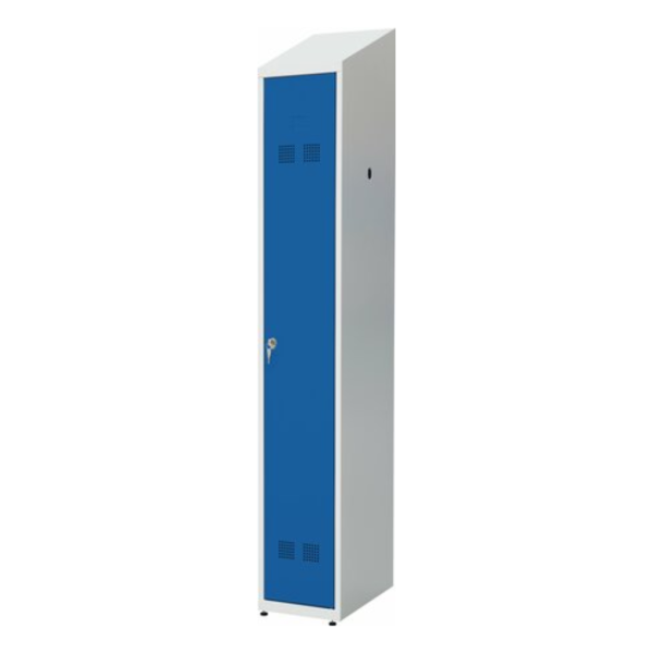 Persirengimo spintelė su stogeliu SUPE300-01 DASZEK 7035/5005, 300x480x2000 mm, PROMAG