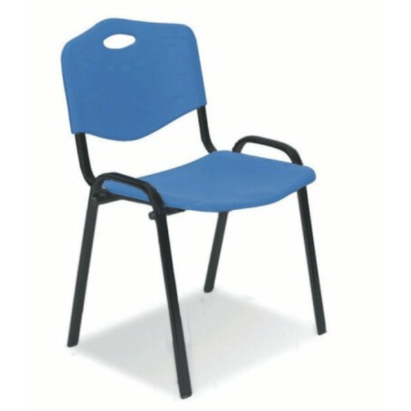 Chair ISO plastic blue.