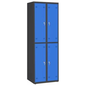 Spintelė su skyreliais SK300-004 7035/6018, 600x480x1800 mm, PROMAG