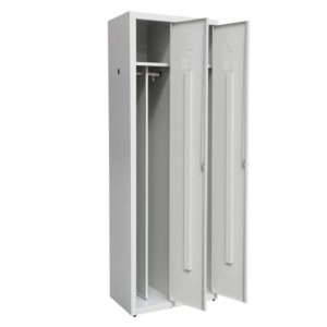Persirengimo spintelė SUPE300-02/480 su dešinėmis durimis 7035, 600x480x1800 mm, PROMAG