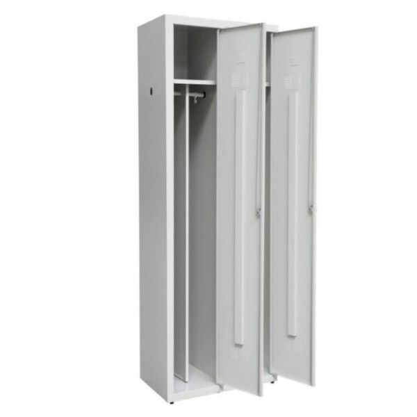 Persirengimo spintelė SUPE300-02/480 su dešinėmis durimis 7035, 600x480x1800 mm, PROMAG