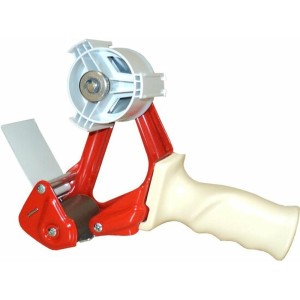 Tape dispenser for 75 mm wide tapes