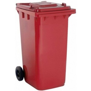 Atliekų dėžė 120 litrų raudona, PROMAG