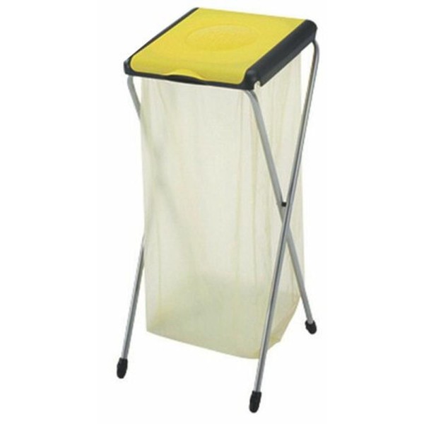 Bag holder for selective sorting with yellow lid