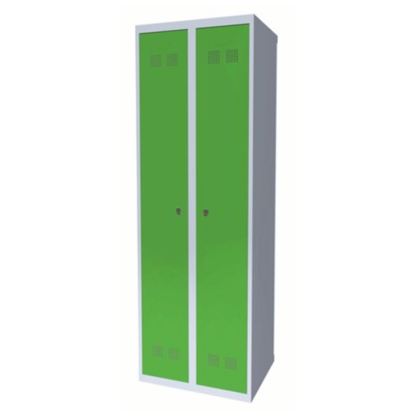 Persirengimo spintelė SUPE300-02 7035/6018, 600x480x1800 mm, PROMAG