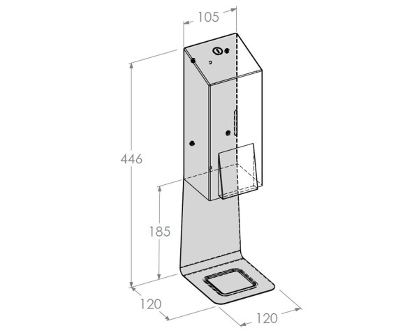 Soap foam dispenser with a foam pump