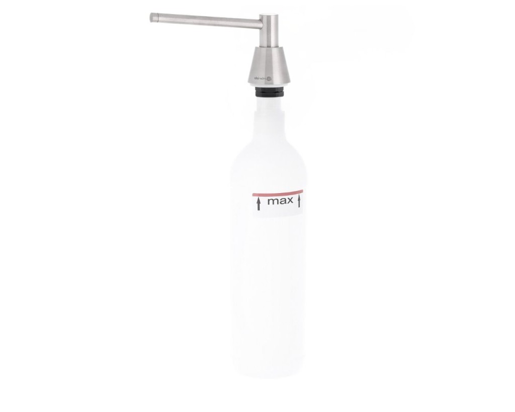Įmontuojamas skysto muilo dozatorius, 1000 ml, šlifuotas (matinis), Cone, Merida
