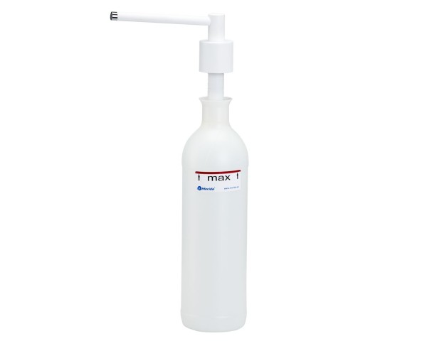 Įmontuojamas skysto muilo dozatorius, 1000 ml, šlifuotas (baltas), Merida