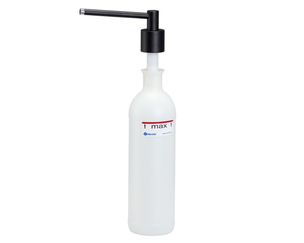 Įmontuojamas skysto muilo dozatorius, 1000 ml, šlifuotas (juodas), Merida
