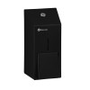 Skysto muilo dozatorius, 400 ml, juodas, Merida Stella Black Line Mini