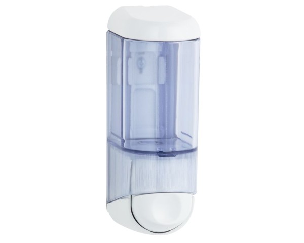 Skysto muilo dozatorius Mini, 170 ml, (baltas / skaidrus), Merida